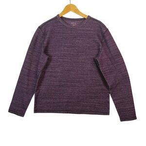 APT. 9 Premier Flex Long Sleeve Crew‎ Neck Textured Knit Sweatshirt Large